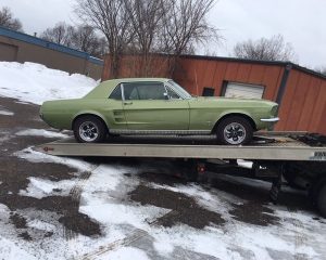 1966 Ford Mustang coupe available on GoCars, showcasing classic design and vintage appeal.